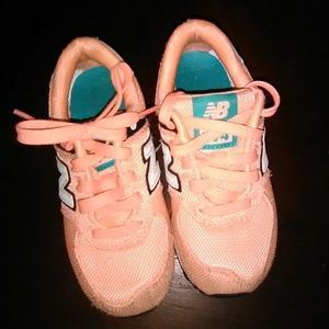 New Balance size 12 peachy light pink